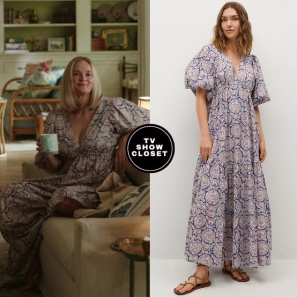 Mango x Chufy - Printed Maxi Dress - Picture 7 of 13